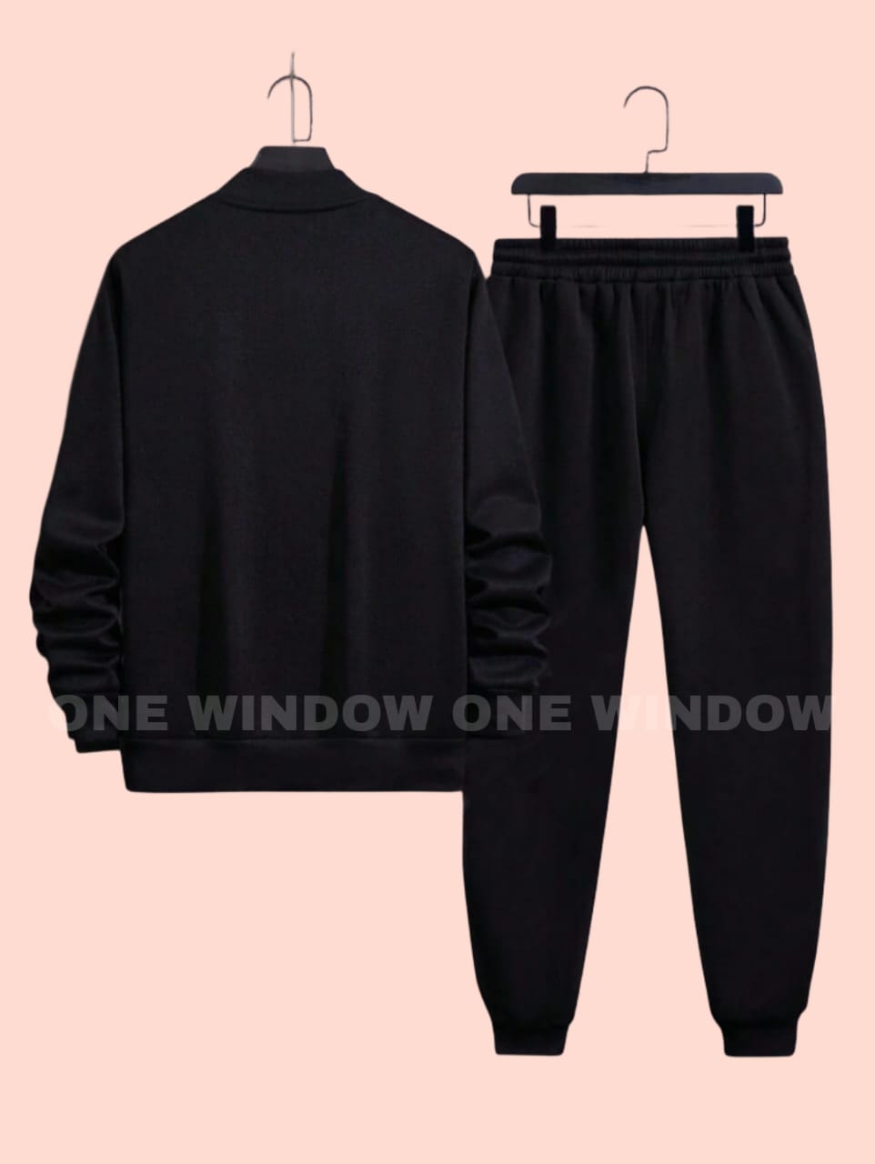 🔥 *2 Pcs Men's Fleece Plain Zipper Track Suit !* 🔥
